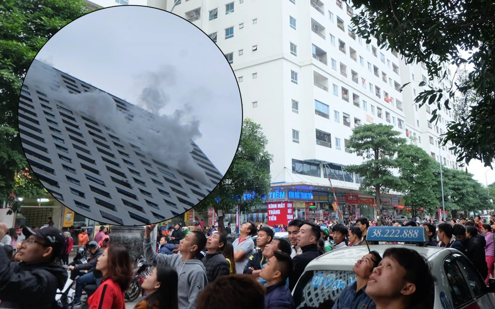Cháy dữ dội ở tầng 31 CC Linh Đàm, hàng nghìn cư dân hoảng hốt tháo chạy bằng cầu thang bộ