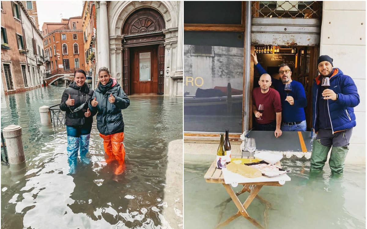 “Đen hơn cả anh Vâu” chính là khách du lịch ở Venice hiện tại: Mặc cho “xung quanh toàn là nước” vẫn ngậm ngùi lội bì bõm check-in!