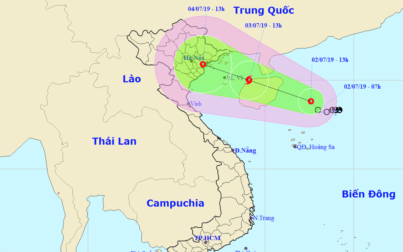 Ngày mai áp thấp nhiệt đới có khả năng mạnh lên thành bão, tiến thẳng đất liền từ Quảng Ninh đến Nam Định