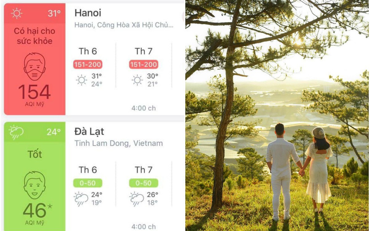 Đà Lạt đích thị là thành phố đáng sống nhất Việt Nam, nhìn vào bảng chỉ số không khí này mà chỉ muốn đi du lịch ngay!