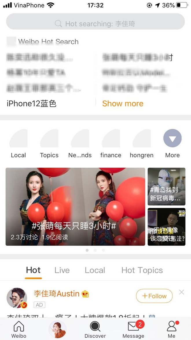 iPhone 12 màu xanh blue hứng gạch đá, đứng đầu bảng tìm kiếm trên Weibo - Ảnh 2.