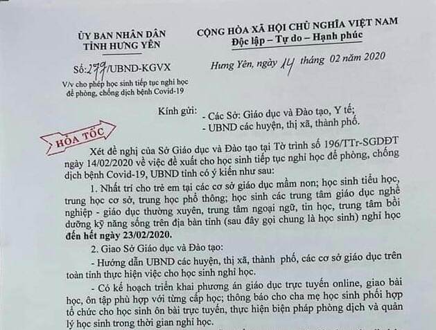 Cập Nhật: Loạt tỉnh thành cho học sinh nghỉ tiếp đến cuối tháng 2 để phòng dịch Covid-19 - Ảnh 5.