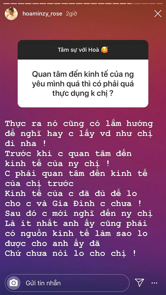 Giữa tin đồn sinh con và cưới thiếu gia, Hòa Minzy cuối cùng đã lên tiếng và tiết lộ luôn lý do tạm ngừng hát - Ảnh 2.