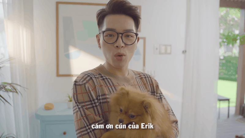 Quên cảm ơn khi mượn kính 10 triệu để quay MV đã đành, Đức Phúc còn bắt nạt cả cún Bảo Bối của Erik: đúng là giao trứng cho ác mà! - Ảnh 3.
