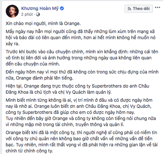 Phát hiện Châu Đăng Khoa tung status ẩn ý chuyện vô ơn, hai mặt trước khi bị Orange và Lyly đồng loạt tố - Ảnh 4.