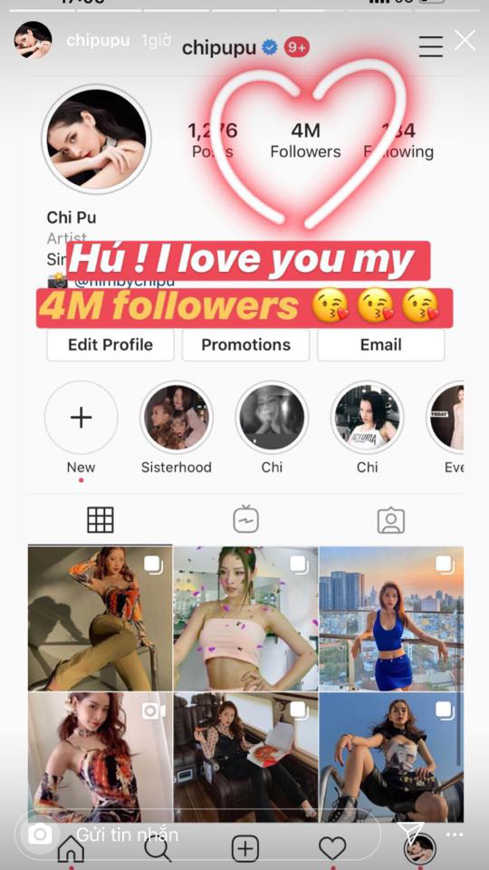 Trở thành nghệ sĩ Việt thứ 2 cán mốc 4 triệu follow trên Instagram, Chi Pu đã có pha ăn mừng cực lầy thế này đây! - Ảnh 2.