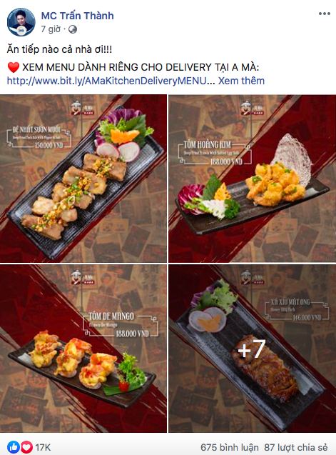 Loạt nhà hàng của sao Việt bán online trong mùa dịch - Ảnh 8.