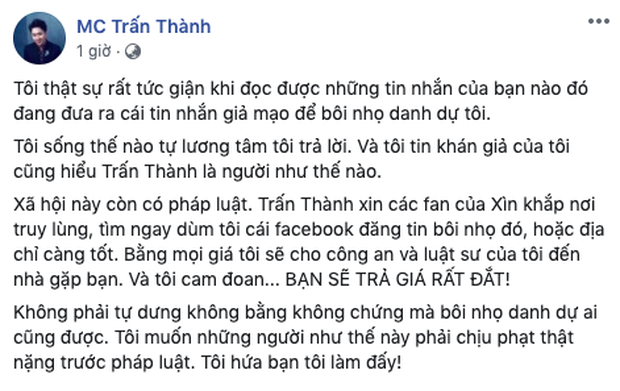 Trịnh Thăng Bình, Hari Won bất ngờ lên tiếng sau status bức xúc của Trấn Thành - Ảnh 5.