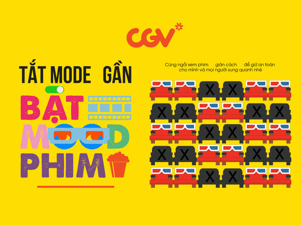 Khán giả đi coi phim ngày đầu tiên rạp mở cửa trở lại: Lượng ghế cắt một nửa, giãn cách triệt để từ nhân viên đến người xem - Ảnh 2.