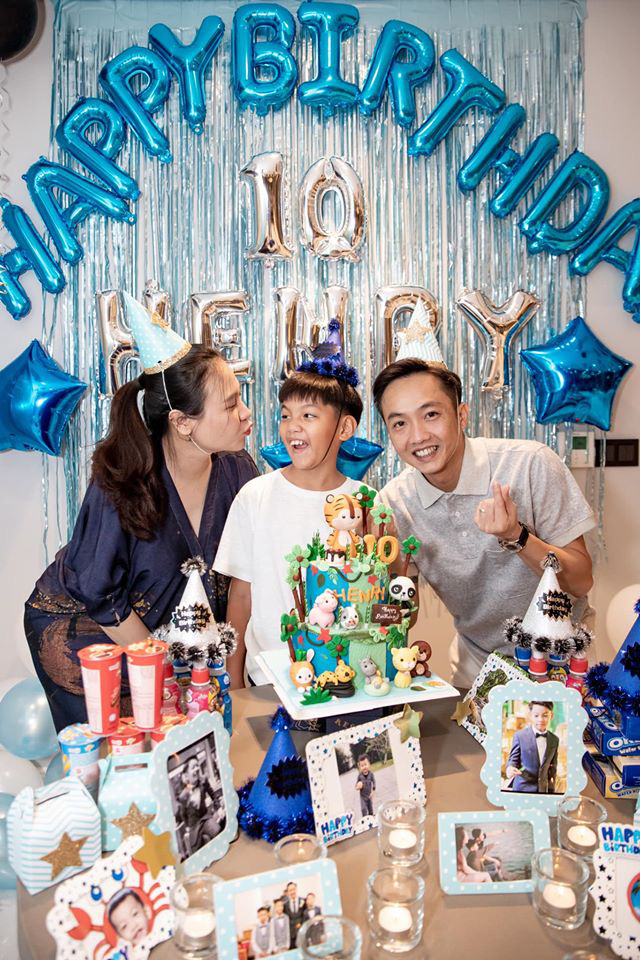 Cường Đô la và vợ cùng tổ chức sinh nhật cho Subeo, vòng 2 đã lớn rõ của Đàm Thu Trang gây chú ý - Ảnh 2.