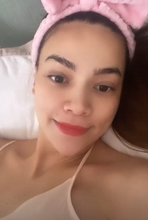 Hà Hồ tự tin zoom cận cảnh gương mặt, chứng minh đẳng cấp nhan sắc mẹ bầu không thể xem thường - Ảnh 2.