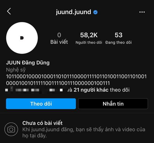 Fan hoang mang tột độ khi JUUN Đăng Dũng xoá toàn bộ bài đăng Instagram, YouTube thì xuất hiện đoạn clip bí ẩn, chuyện gì đã xảy ra? - Ảnh 1.