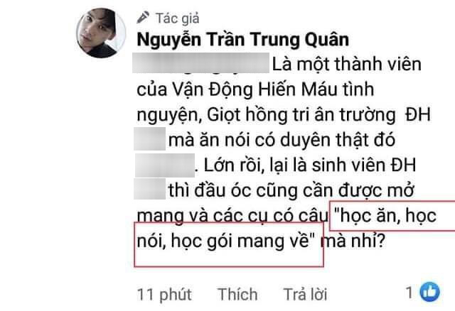 Bị chê dẫn tục ngữ sai khi đáp trả antifan, Nguyễn Trần Trung Quân lập tức lên tiếng đính chính - Ảnh 2.