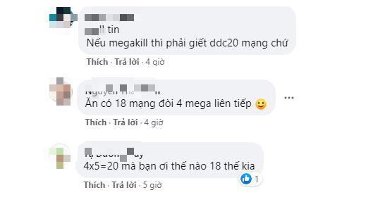 Cộng đồng tranh cãi nảy lửa khi game thủ khoe 4 Mega Kill liên tiếp nhưng chỉ có 16 mạng, lý do vì sao? - Ảnh 2.