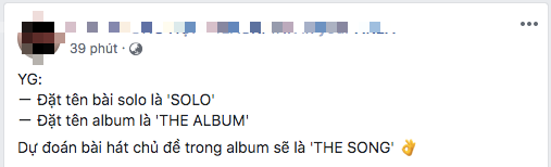 Công ty nào nghèo tên bằng YG: Bài hát solo của Jennie đặt là SOLO, full album đầu tiên của BLACKPINK là THE ALBUM nghe mà tức! - Ảnh 11.