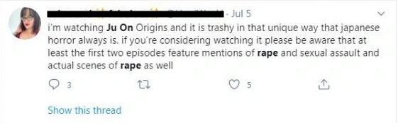Khán giả phẫn nộ lên án tình tiết cưỡng hiếp tập thể ở phim ma Ju-on: Origins - Ảnh 8.