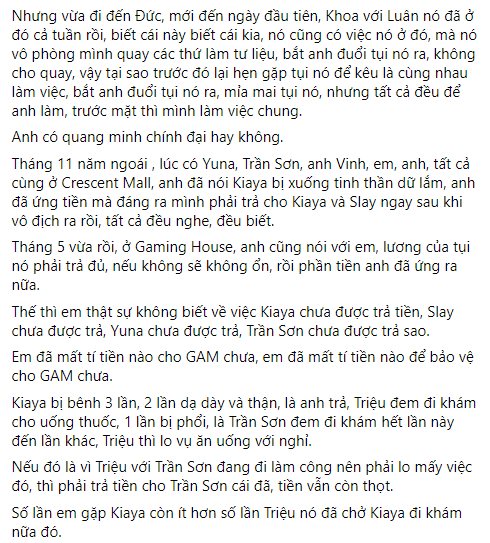 Tinikun tung đòn phủ đầu, drama GAM nợ tiền tuyển thủ đã rõ trắng đen? - Ảnh 2.