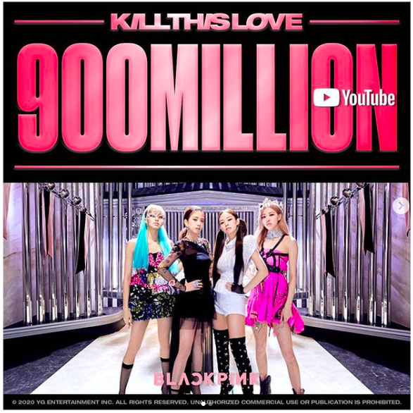 Đang stream How You Like That thì được tặng poster ăn mừng Kill This Love đạt 900 triệu view, chả mấy chốc BLACKPINK có MV tỷ view thứ 2! - Ảnh 2.
