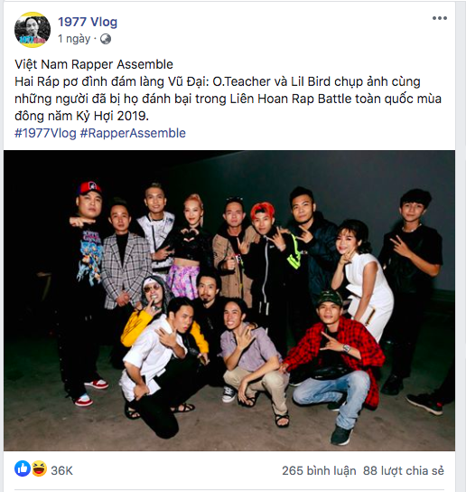 Bức ảnh hiếm có quy tụ dàn rapper đỉnh cao: Từ LK, Phúc Bồ, Đen Vâu, Mr.T cho đến... rapper làng Vũ Đại 1977 Vlog - Ảnh 1.