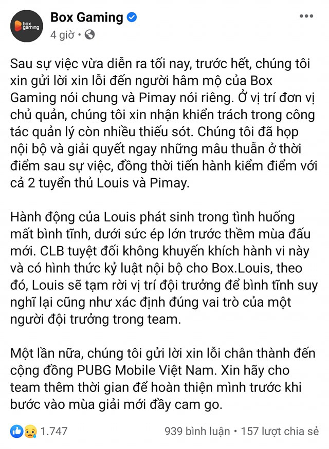 Gương vỡ lại lành, tuyển thủ BOX Gaming PUBG Mobile chụp selfie thân thiết sau màn đánh đấm túi bụi  - Ảnh 1.