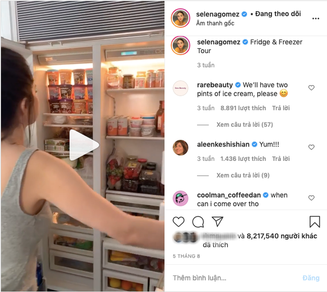 Nhìn tủ lạnh nhà Selena Gomez mới thấy chị sống ngăn nắp cỡ nào, hoá ra chủ đề MV mới được lấy cảm hứng từ đây? - Ảnh 1.