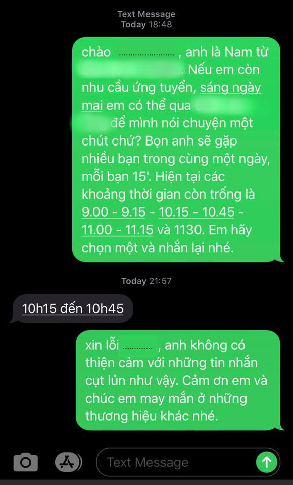 Đi xin việc nhưng nói trống không, nam sinh khiến dân tình hả hê khi nghe màn đáp trả cực gắt của bên tuyển dụng - Ảnh 1.