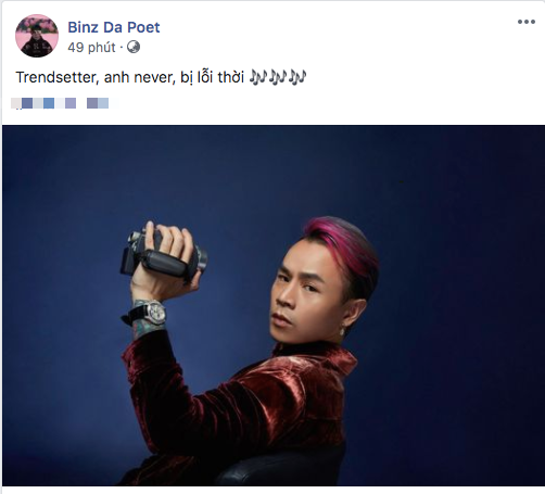 Binz nhá hàng câu lyrics gọi mình là trendsetter các kiểu, fan lập tức cà khịa chê cách tạo dáng lỗi thời tại Rap Việt - Ảnh 1.