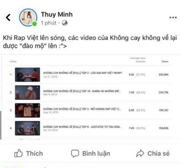 Rap Việt ngày càng hot, kéo theo lượt view tăng vọt của Bar Stories Wowy, Suboi - Ảnh 1.