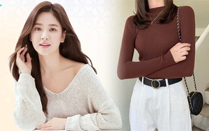 Song Hye Kyo diện áo len Zara mà sang nức nở, sắm về 1 em tương tự là bạn có style Thu chuẩn đẹp