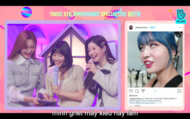 Tròn 5 năm debut, TWICE mở buổi live đặc biệt: Jeongyeon vắng mặt, các thành viên không ngại spoil ca khúc mới khiến fan sướng rơn - Ảnh 32.