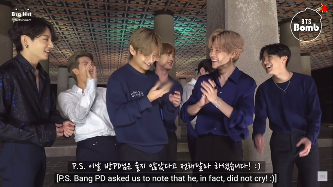 Bố Bang bắt BTS đính chính rằng mình không hề khóc khi biết Dynamite thống trị Billboard Hot 100 - Ảnh 6.