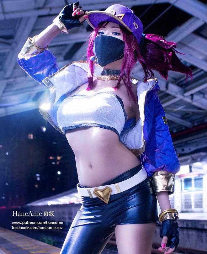 Nữ thần cosplay Hane Ame đốt mắt người xem với bộ ảnh trang phục KDA siêu gợi cảm - Ảnh 4.