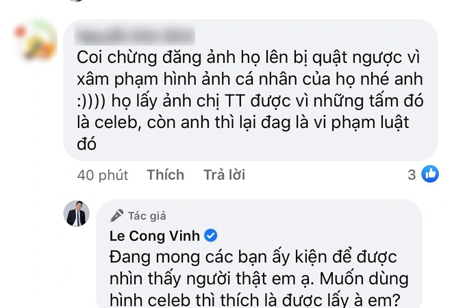 Công Vinh quyết làm căng: 1 đáp 1 ý kiến trái chiều, trả lời cực căng chuyện có thể bị kiện ngược vì công khai danh tính antifan - Ảnh 2.