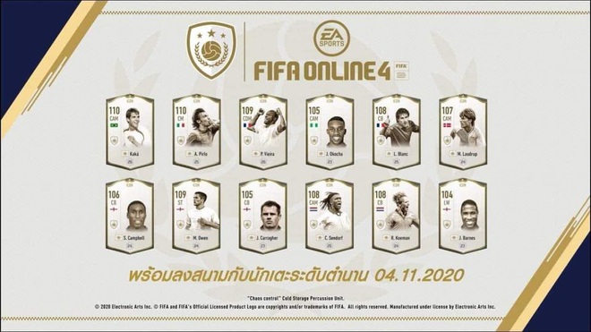 FIFA Online 4: Hàng loạt ICONS mới được cập nhật, Kaka, Vieira, Maldini đều có đủ - Ảnh 2.