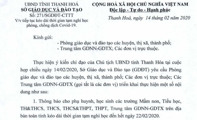 Cập Nhật: Loạt tỉnh thành cho học sinh nghỉ tiếp đến cuối tháng 2 để phòng dịch Covid-19 - Ảnh 4.