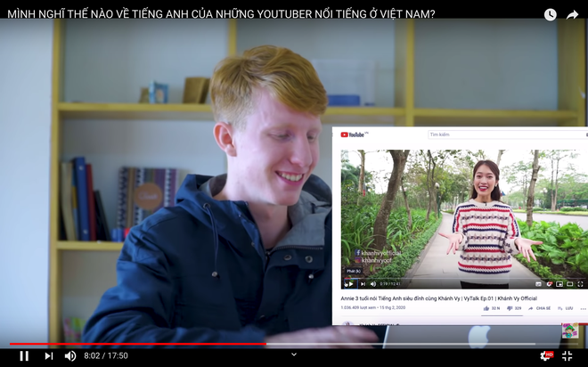 Youtuber người Mỹ nhận xét tiếng Anh của hàng loạt Youtuber người Việt: Giang Ơi, MC Khánh Vy và Hanas Lexis bị cho lên thớt? - Ảnh 3.