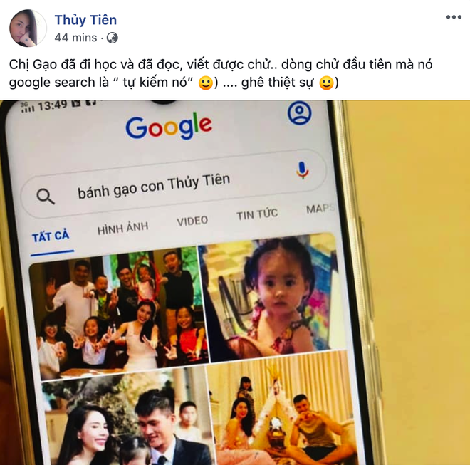 Con gái Bánh Gạo khiến Công Vinh - Thuỷ Tiên cười ngất vì tự tìm chính mình trên Google - Ảnh 1.