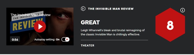 Giới mộ điệu quốc tế hết lời khen ngợi The Invisible Man: Phim kinh dị nổi da gà, nữ chính Elisabeth Moss hay xuất sắc - Ảnh 2.