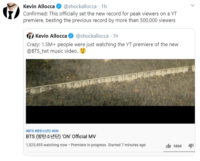 BTS tung MV chính thức của ON: Hoành tráng, mãn nhãn như trailer điện ảnh Hollywood, lập tức phá vỡ kỉ lục công chiếu trực tiếp toàn thế giới của BLACKPINK! - Ảnh 7.