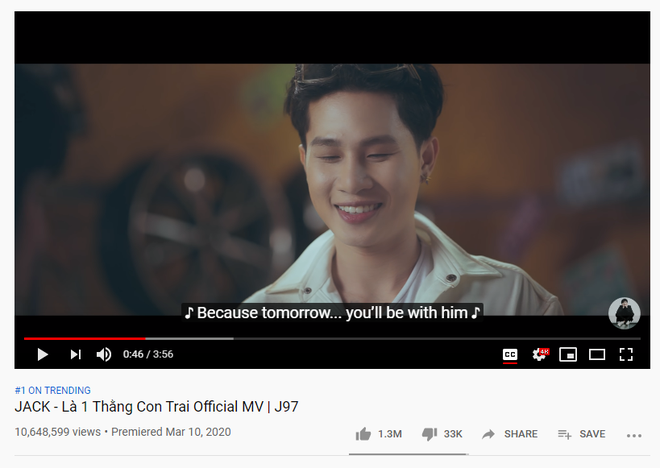 Là 1 Thằng Con Trai top 1 trending đè bẹp JustaTee và Tiên Tiên, Jack viết status ăn mừng đề cập đến chuyện chết hụt vì sự tàn nhẫn đồng tiền để ăn mừng? - Ảnh 1.