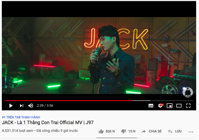 MV comeback của Jack cán mốc top 1 trending sau 9 giờ lên sóng, nhanh hơn thành tích 12 tiếng của K-ICM nhưng vẫn kém bản demo 10 giây của chính mình! - Ảnh 2.