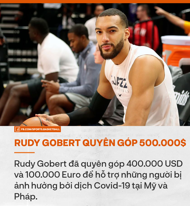 Rudy Gobert – trường hợp nhiễm virus corona đầu tiên của NBA quyên góp gần 12 tỷ để giúp đỡ những người gặp khó khăn vì dịch Covid-19 - Ảnh 1.