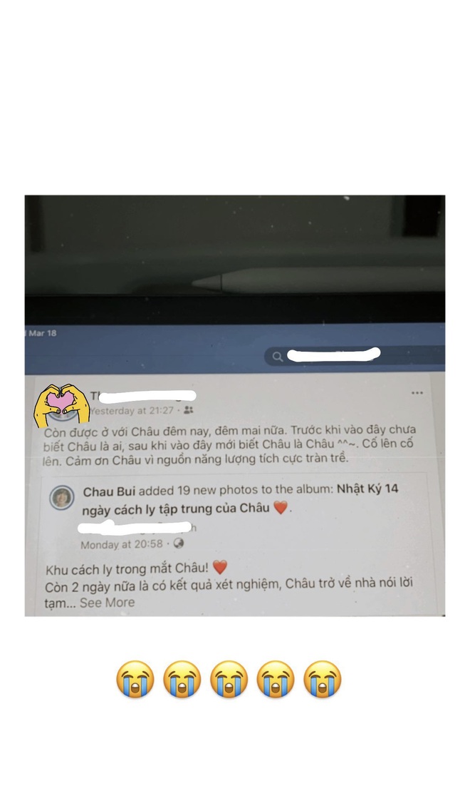 Châu Bùi ngày cuối cùng ở khu cách ly: Mếu máo khi được cảm ơn vì nguồn năng lượng tràn trề - Ảnh 4.