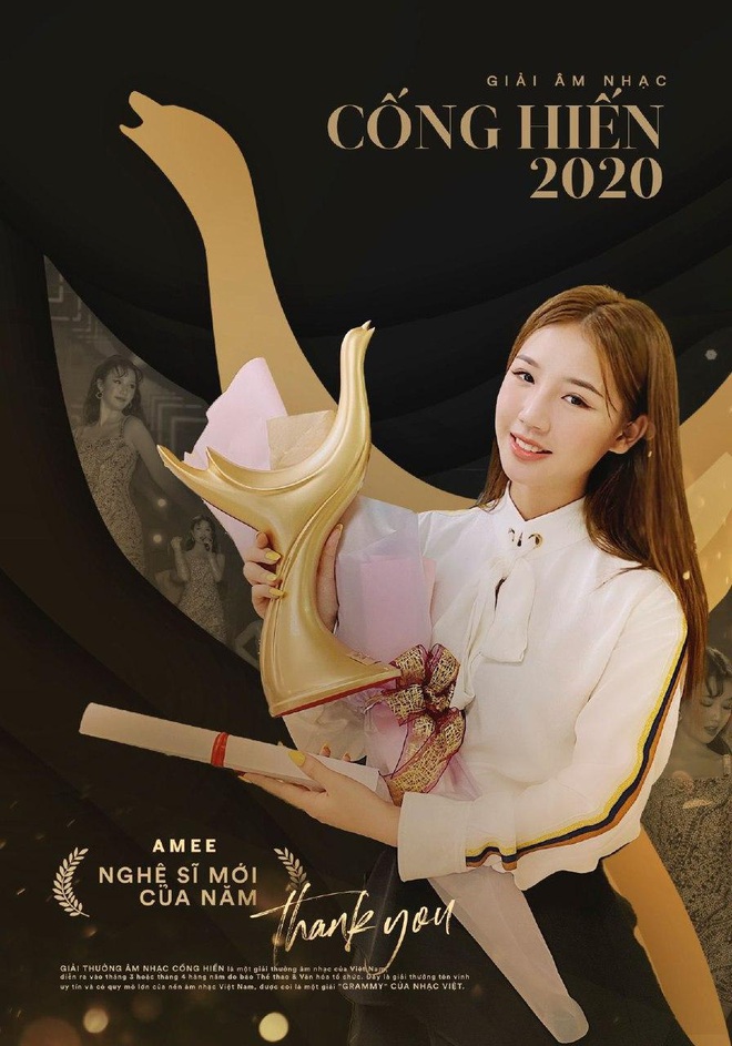 Cống hiến 2020: Hoàng Thùy Linh lập cú poker lịch sử với 4 giải thưởng, AMEE trở thành Nghệ sĩ mới xuất sắc của năm với số điểm tuyệt đối - Ảnh 3.