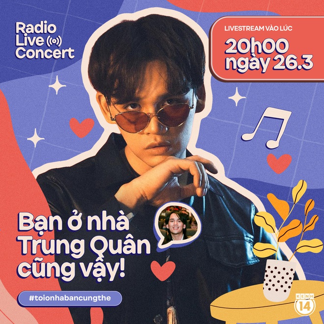 Nguyễn Trần Trung Quân mở bát Radio Live Concert: Hát một lèo các ca khúc vừa cũ vừa mới, tỏ tình Denis Đặng và lộ diện luôn gà mới được rủ hát chung! - Ảnh 1.