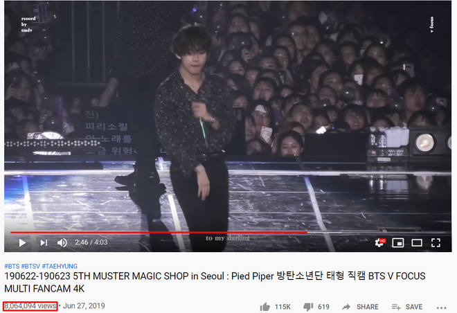 Không phải Jimin hay Jungkook, “mỹ nam đẹp trai nhất thế giới” mới là người dẫn đầu top 100 fancam được xem nhiều nhất mọi thời đại - Ảnh 12.