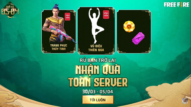 Free Fire: Garena chơi lớn khi tặng trang phục và skin súng vĩnh viễn hoàn toàn miễn phí trong chuỗi sự kiện Giỗ Tổ Hùng Vương. Game thủ không nên bỏ qua! - Ảnh 3.