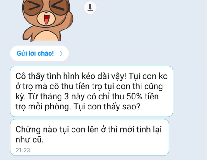 Tháng nghỉ dịch Covid-19 không lên ở buổi nào, nhiều chủ trọ tốt bụng bớt hàng triệu tiền thuê nhà cho sinh viên - Ảnh 5.