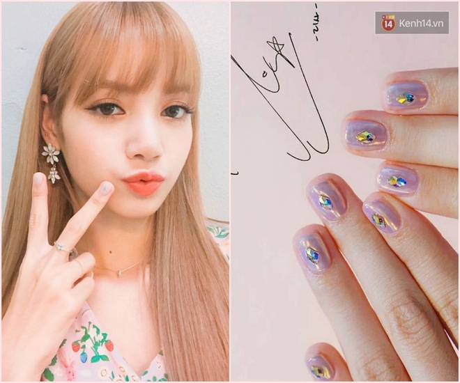 Làm nail kiểu Lisa: Không tô vẽ cầu kỳ mà toàn đính đá lồng lộn, nổi bần bật không trượt phát nào - Ảnh 4.