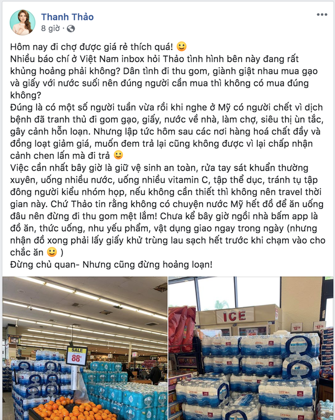 Sao Việt làm gì để chống dịch tại Mỹ: Huỷ mọi lịch trình, cho con nghỉ học, khá giả đến mấy vẫn phải dự trữ thức ăn - Ảnh 7.